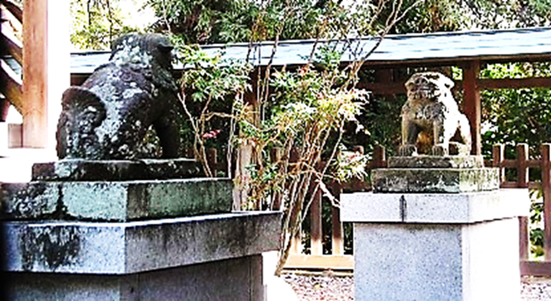 津毛利神社 狛犬